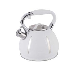 Czajnik metalowy Hoffner HF 3938 na gaz emaliowany biały 3 litry