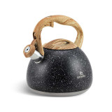 Czajnik stalowy na gaz Edenberg EB 8801 z gwizdkiem 2.7 L czarny marmur