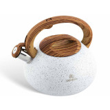 Czajnik stalowy Edenberg EB 8802 na gaz z gwizdkiem 3 L biały marmur