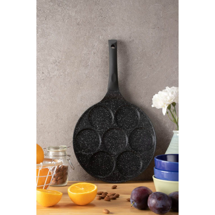 Patelnia granitowa do placków Edenberg EB 7512 do mini naleśników 27cm