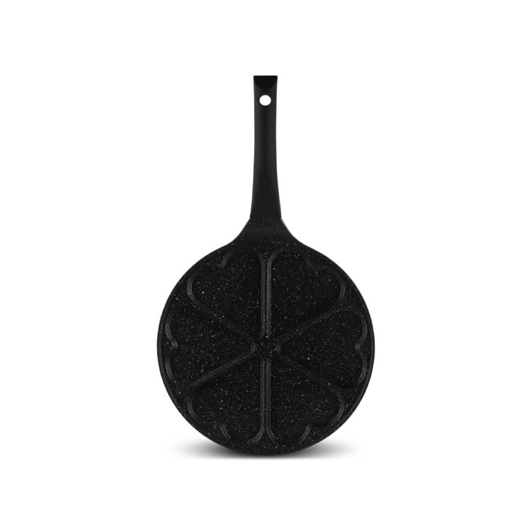 Patelnia w ksztalcie serca granitowa do placków Edenberg EB 7514 do mini naleśników 27cm Patelnia w ksztalcie serca granitowa do placków Edenberg EB 7514 do mini naleśników 27cm