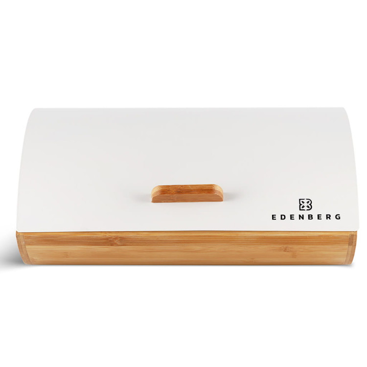 Zestaw kuchenny Chlebak drewniany z pojemnikami Edenberg EB 140 biały Zestaw kuchenny Chlebak drewniany z pojemnikami Edenberg EB 140 biały