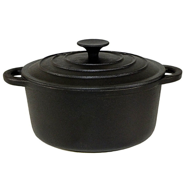 Garnek żeliwny Krisberg 7551 21 cm 2,6 L ciężki na indukcję