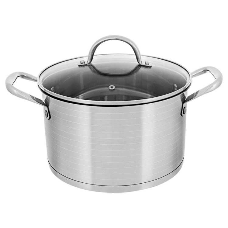 Garnki ze stali Zilner ZL 8124 zestaw garnków indukcyjnych z patelnią marmurową Garnki ze stali Zilner ZL 8124 zestaw garnków indukcyjnych z patelnią marmurową
