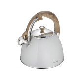 Czajnik stalowy Klausberg KB 7500 z gwizdkiem na indukcję biały 3 Litry