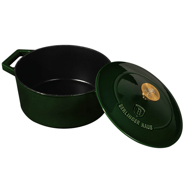 Garnek emaliowany żeliwny Berlinger Haus BH 6503 24 cm 4,3 L ciężki na indukcję Garnek emaliowany żeliwny Berlinger Haus BH 6503 24 cm 4,3 L ciężki na indukcję
