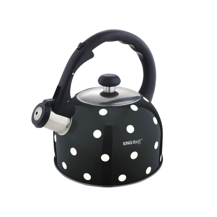 Czajnik na gaz Kinghoff KH 1051 czarny metalowy 2.6L