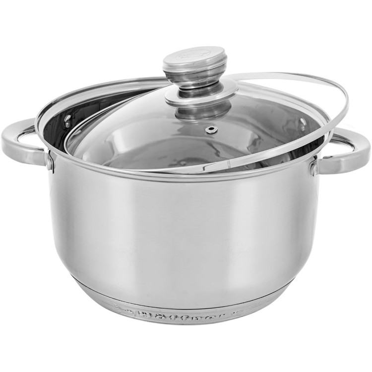 Garnki stalowe Hoffner HF 8895 zestaw 10 elementów na indukcję Garnki stalowe Hoffner HF 8895 zestaw 10 elementów na indukcję