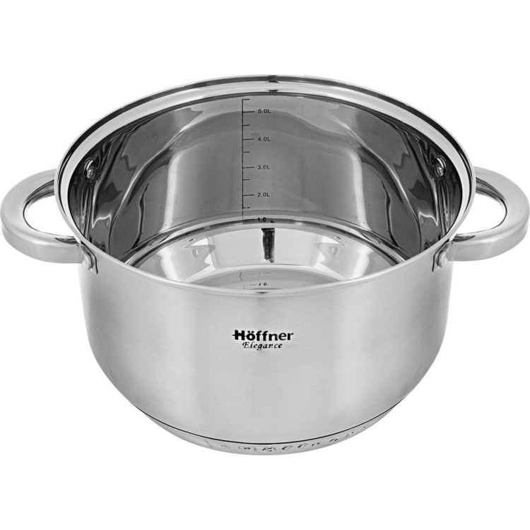 Garnki stalowe Hoffner HF 8895 zestaw 10 elementów na indukcję Garnki stalowe Hoffner HF 8895 zestaw 10 elementów na indukcję
