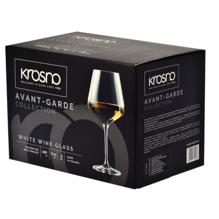 Kieliszki do wina Krosno Avant Garde 460 ml 6 sztuk Kieliszki do wina Krosno Avant Garde 460 ml 6 sztuk