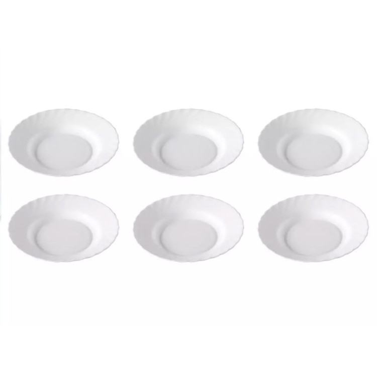 Serwis obiadowy Trianon Luminarc 38 elementów białe talerze dla 6 osób Serwis obiadowy Trianon Luminarc 38 elementów białe talerze dla 6 osób