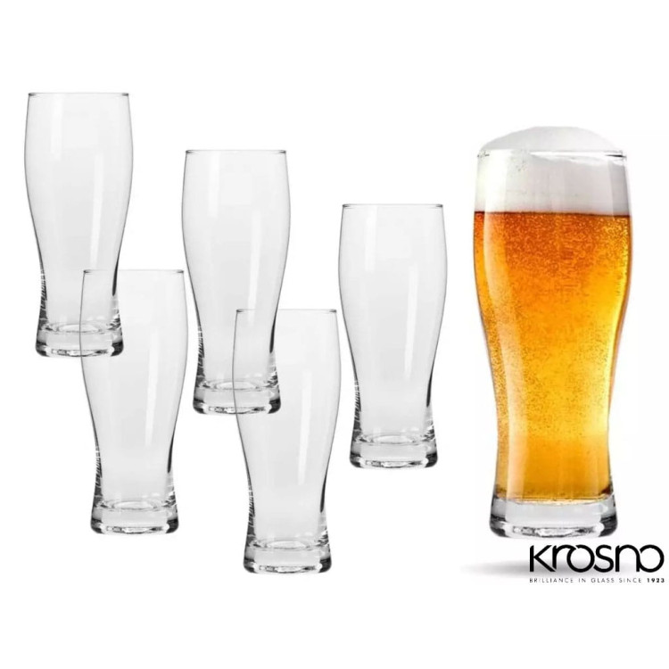 Szklanki do piwa pokal Krosno Chill 500 ml zestaw 6 szklanek Szklanki do piwa pokal Krosno Chill 500 ml zestaw 6 szklanek