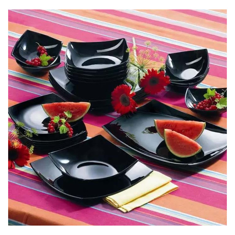 Salaterka miseczka Quadrato Luminarc 14 cm czarna Salaterka miseczka Quadrato Luminarc 14 cm czarna