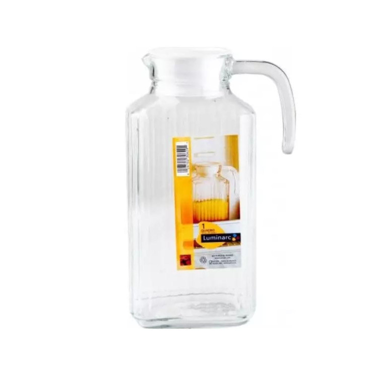 Dzbanek szklany z pokrywką Quadro Luminarc 1.7L  Dzbanek szklany z pokrywką Quadro Luminarc 1.7L