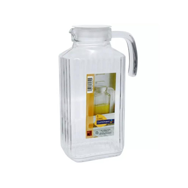Dzbanek szklany z pokrywką Quadro Luminarc 1.7L  Dzbanek szklany z pokrywką Quadro Luminarc 1.7L
