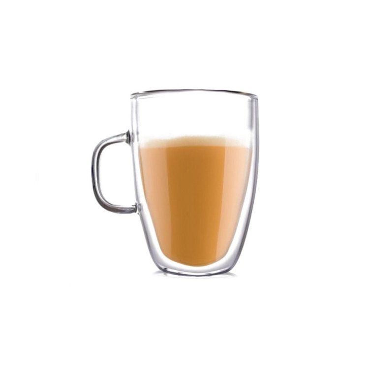 Szklanki termiczne MG Home Fiorino z uchem 300 ml zestaw 2 sztuki Szklanki termiczne MG Home Fiorino z uchem 300 ml zestaw 2 sztuki