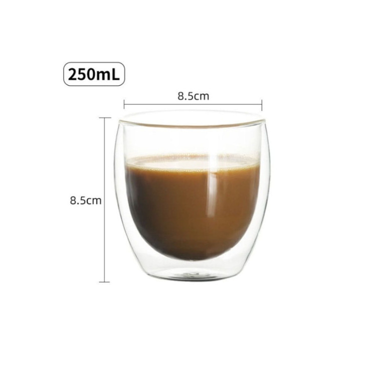 Szklanki termiczne Florina Malachit 250 ml zestaw 2 sztuki Szklanki termiczne Florina Malachit 250 ml zestaw 2 sztuki