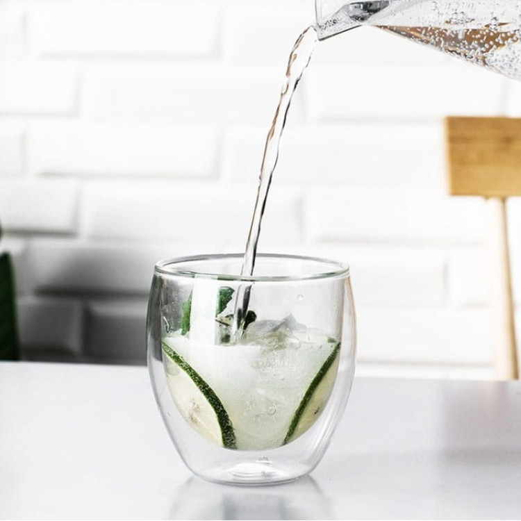 Szklanki termiczne Florina Malachit 250 ml zestaw 2 sztuki Szklanki termiczne Florina Malachit 250 ml zestaw 2 sztuki