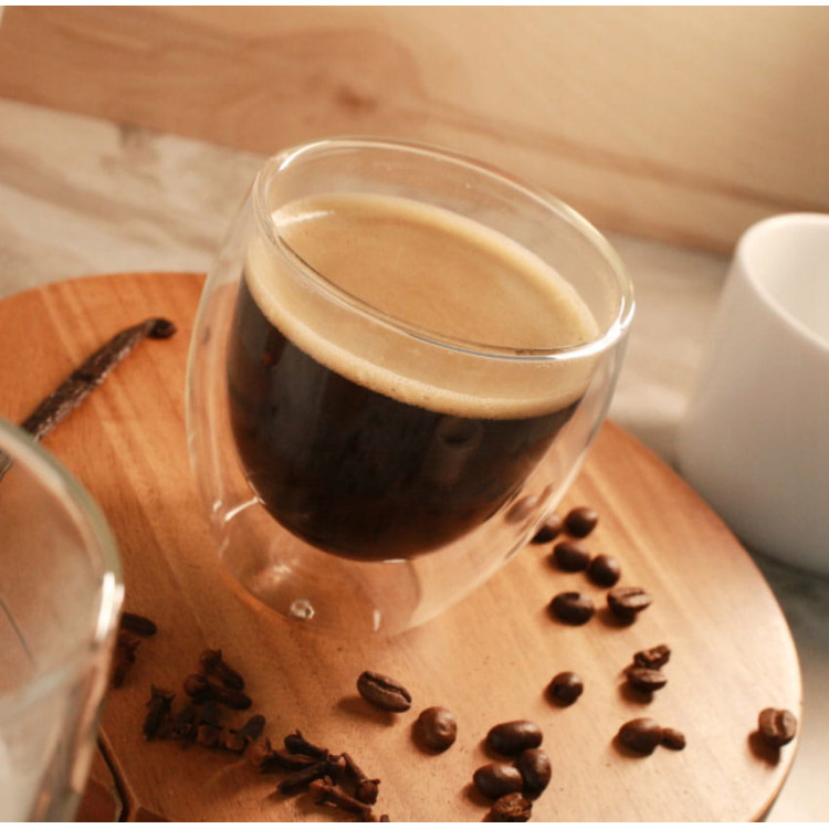 Szklanki termiczne do kawy latte 250 ml zestaw 6 sztuk Szklanki termiczne do kawy latte 250 ml zestaw 6 sztuk