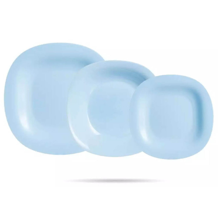 Serwis obiadowy Carine Luminarc 18 elementów light blue talerze dla 6 osób Serwis obiadowy Carine Luminarc 18 elementów light blue talerze dla 6 osób