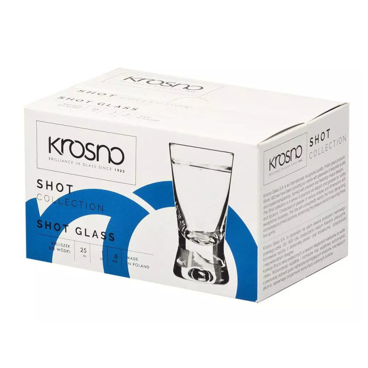 Kieliszki do wódki 25 ml Glasmark IKS komplet 6 sztuk Kieliszki do wódki 25 ml Glasmark IKS komplet 6 sztuk