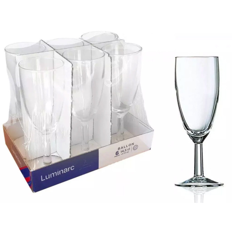 Kieliszki do szampana Luminarc Ballon 145 ml 6 sztuk Kieliszki do szampana Luminarc Ballon 145 ml 6 sztuk