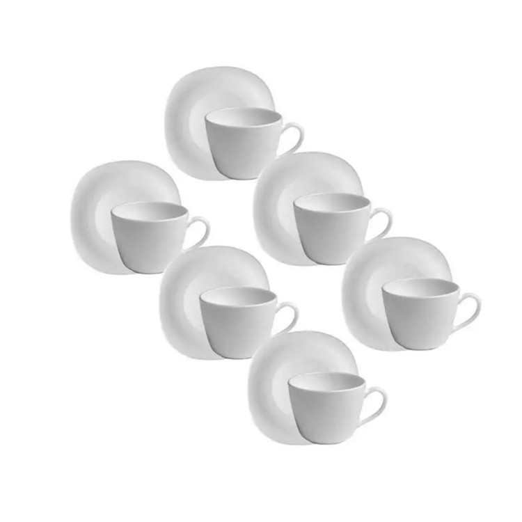 Serwis kawowy Parma Luminarc 12 elementów 220 ml biały zestaw dla 6 osób Serwis kawowy Parma Luminarc 12 elementów 220 ml biały zestaw dla 6 osób
