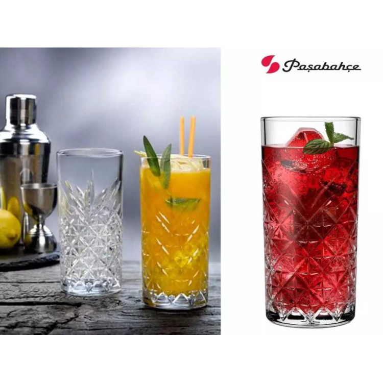 Szklanki do drinków napojów Pasabahce Timeless 295 ml zestaw 4 sztuki Szklanki do drinków napojów Pasabahce Timeless 295 ml zestaw 4 sztuki