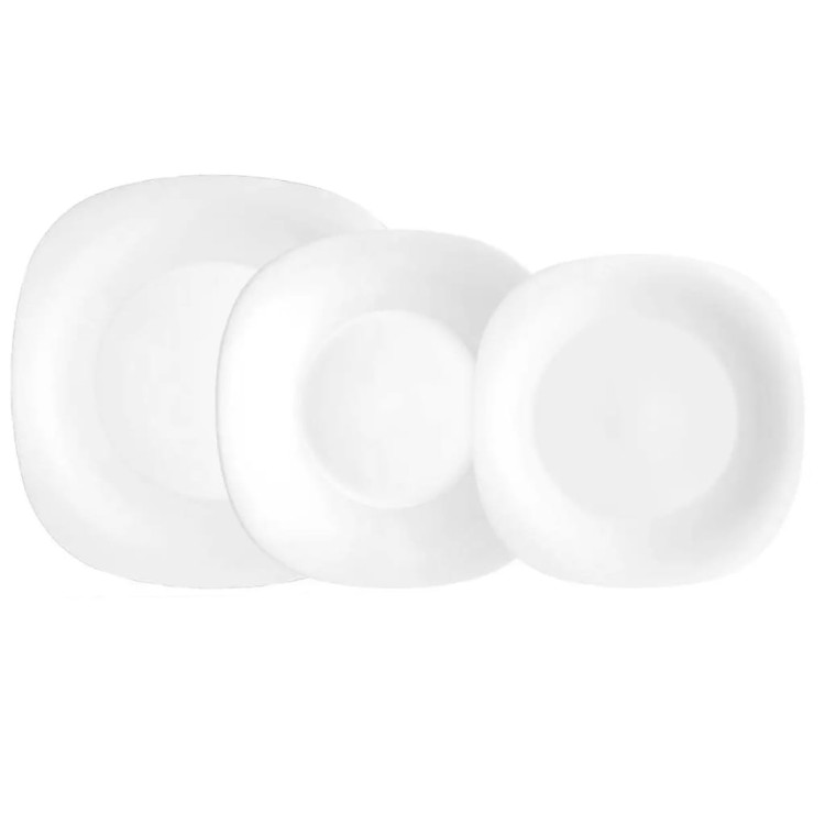 Talerz deserowy Bormioli Parma biały 20 cm zestaw 6 sztuk