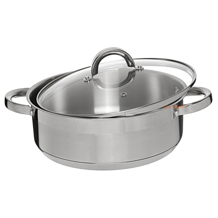 Garnek  Klausberg KB 7172 Gaz Indukcja 3.5 L stalowy z pokrywką Garnek  Klausberg KB 7172 Gaz Indukcja 3.5 L stalowy z pokrywką