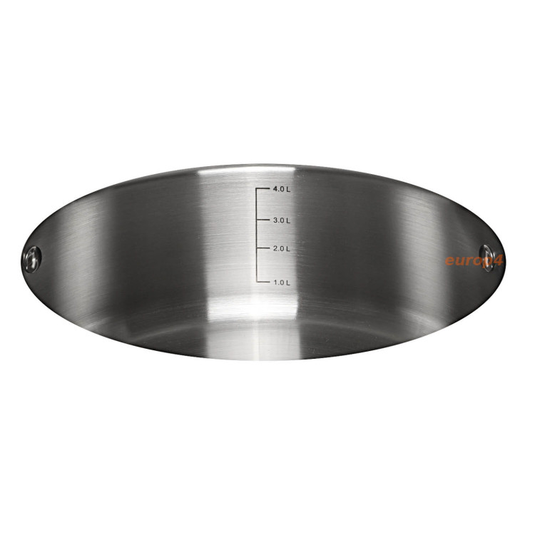 Garnek  Klausberg KB 7172 Gaz Indukcja 3.5 L stalowy z pokrywką Garnek  Klausberg KB 7172 Gaz Indukcja 3.5 L stalowy z pokrywką