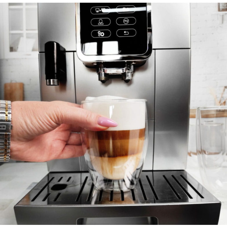 Szklanki termiczne do kawy 250 ml latte zestaw z łyżeczkami 6 sztuk Szklanki termiczne do kawy 250 ml latte zestaw z łyżeczkami 6 sztuk