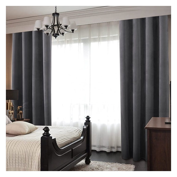 Zasłony grube Velvet na taśmie 140x250 cm czerwone wino Zasłony grube Velvet na taśmie 140x250 cm czerwone wino
