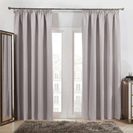 Zasłony grube Velvet na taśmie 140x250 cm srebrzysty blask