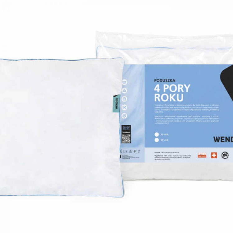 Poduszka do spania 4 pory roku 40x40 cm antyalergiczna wyrób medyczny Poduszka do spania 4 pory roku 40x40 cm antyalergiczna wyrób medyczny