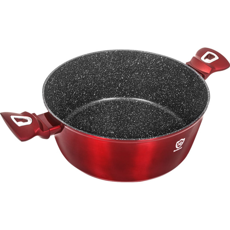 Garnki marmurowe na indukcję GierekHoff GH 1501  patelnia Tefal zestaw 16 elementów Czerwone  Garnki marmurowe na indukcję GierekHoff GH 1501  patelnia Tefal zestaw 16 elementów Czerwone