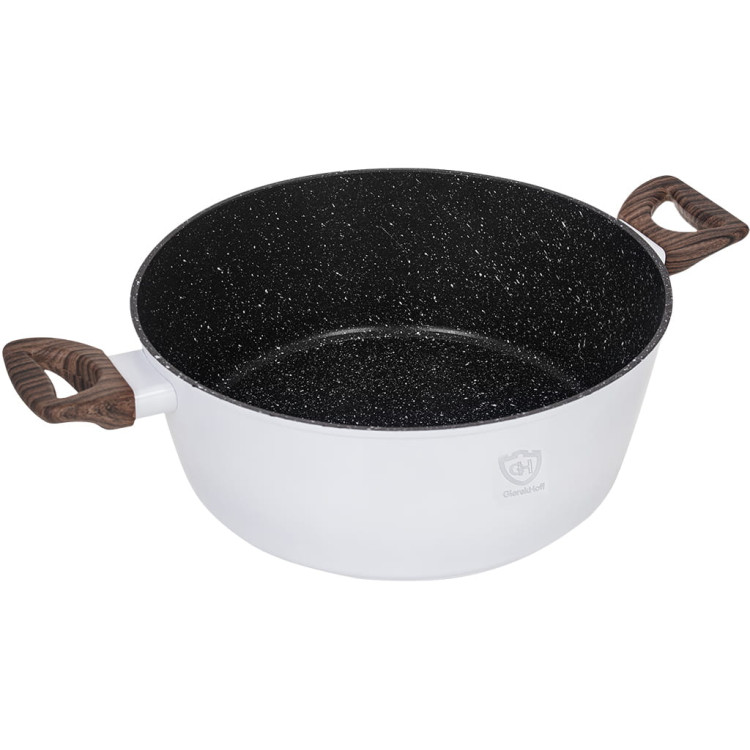Garnki marmurowe na indukcję GierekHoff GH 1502 patelnia Tefal zestaw 16 elementów Białe Garnki marmurowe na indukcję GierekHoff GH 1502 patelnia Tefal zestaw 16 elementów Białe
