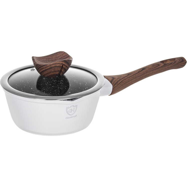 Garnki marmurowe na indukcję GierekHoff GH 1502 patelnia Tefal zestaw 16 elementów Białe Garnki marmurowe na indukcję GierekHoff GH 1502 patelnia Tefal zestaw 16 elementów Białe
