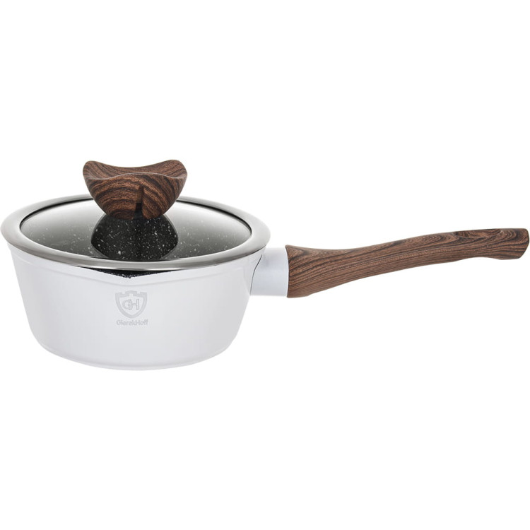 Garnki marmurowe na indukcję GierekHoff GH 1502 patelnia Tefal zestaw 16 elementów Białe Garnki marmurowe na indukcję GierekHoff GH 1502 patelnia Tefal zestaw 16 elementów Białe