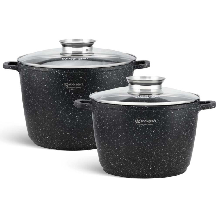 Garnki marmurowe Edenberg EB 8133 Zestaw 2 garnków indukcyjnych