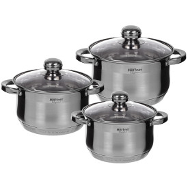 Garnki Hoffner HF 8885 6 zestaw garnków komplet gaz INDUKCJA