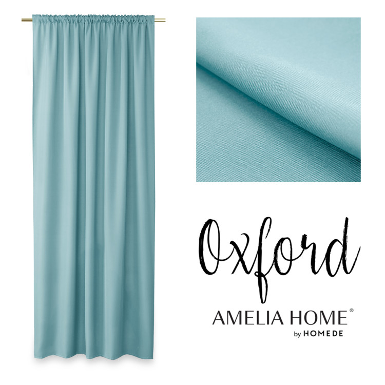 Zasłony na taśmie 140x250 Oxford grube niebieskie Zasłony na taśmie 140x250 Oxford grube niebieskie