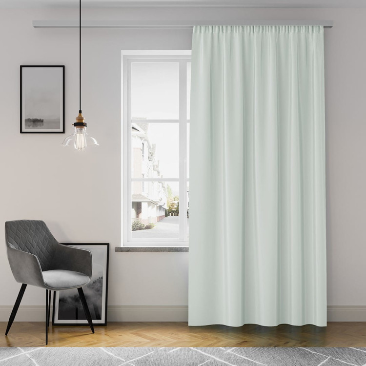 Zasłony na taśmie 140x250 Oxford grube srebrne Zasłony na taśmie 140x250 Oxford grube srebrne