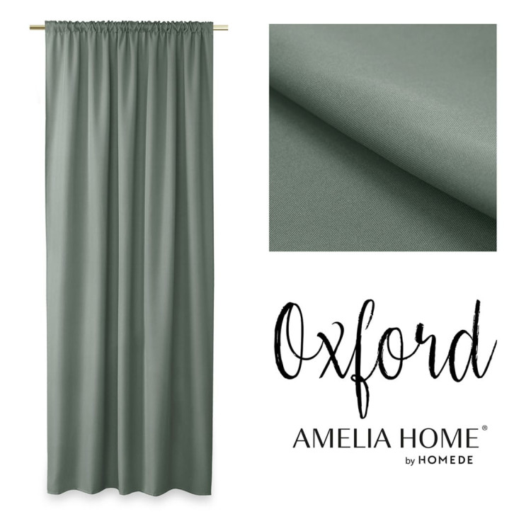 Zasłony na taśmie 140x250 Oxford grube szare Zasłony na taśmie 140x250 Oxford grube szare