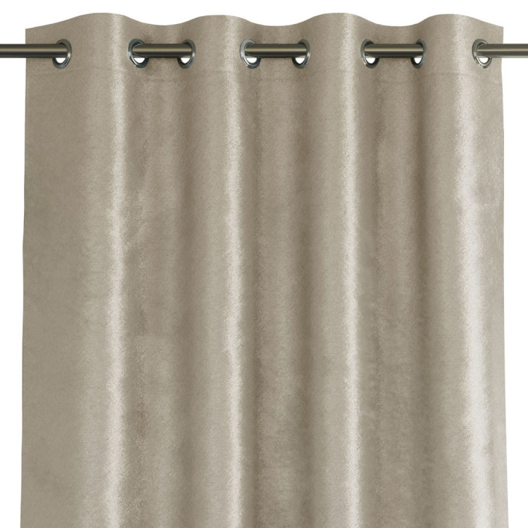 Zasłony na przelotkach 140x250 zaciemniające zamszowe Glamour kremowe Zasłony na przelotkach 140x250 zaciemniające zamszowe Glamour kremowe