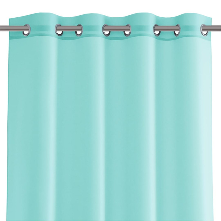 Firany woalowe 140x250 Voile na przelotkach turkusowe Firany woalowe 140x250 Voile na przelotkach turkusowe