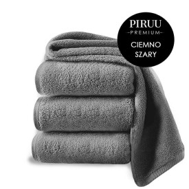 Ręcznik kąpielowy Piruu 70x140 gruby chłonny szary