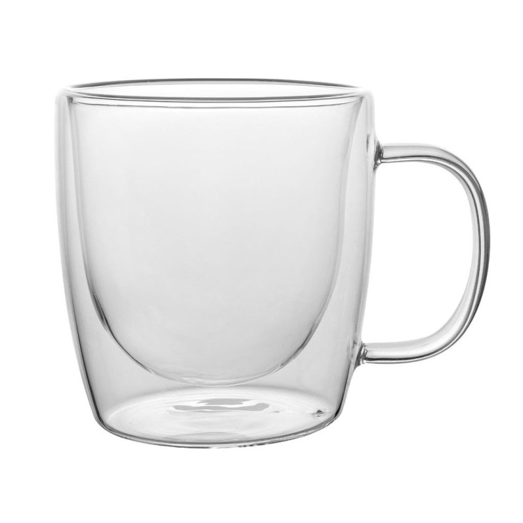 Szklanki termiczne z uchem Florina Malachit 400 ml zestaw 6 sztuk Szklanki termiczne z uchem Florina Malachit 400 ml zestaw 6 sztuk
