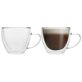Szklanki termiczne z uchem Florina Malachit 270 ml zestaw 2 sztuki