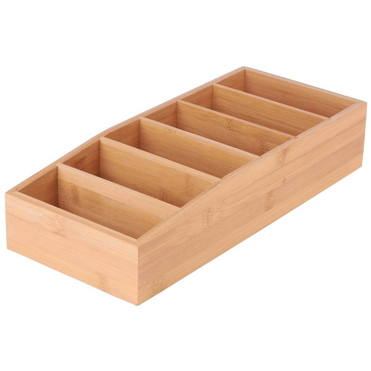 Organizer na przyprawy bambusowy Konighoffer 6 przegródek 15x35x7 cm Organizer na przyprawy bambusowy Konighoffer 6 przegródek 15x35x7 cm
